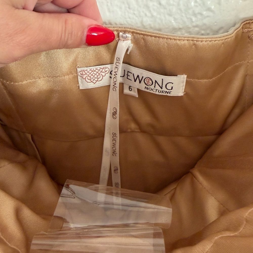 New vintage y2k Sue Wong Strapless wedding guest embellished Dress - Picture 14 of 14